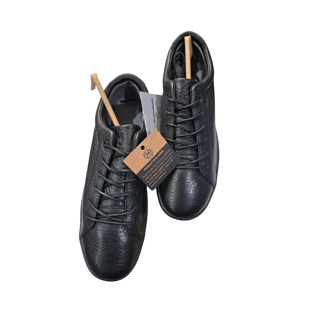 MOZO Mavi II Womens Black Leather Slip Resistant Work Shoes Sneakers Size 7